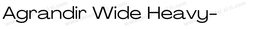 Agrandir Wide Heavy字体转换